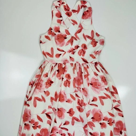 CUPCAKES AND CASHMERE l Sophia Dress Pastel Revolve Cross Back Summer Size Small - Picture 3 of 11